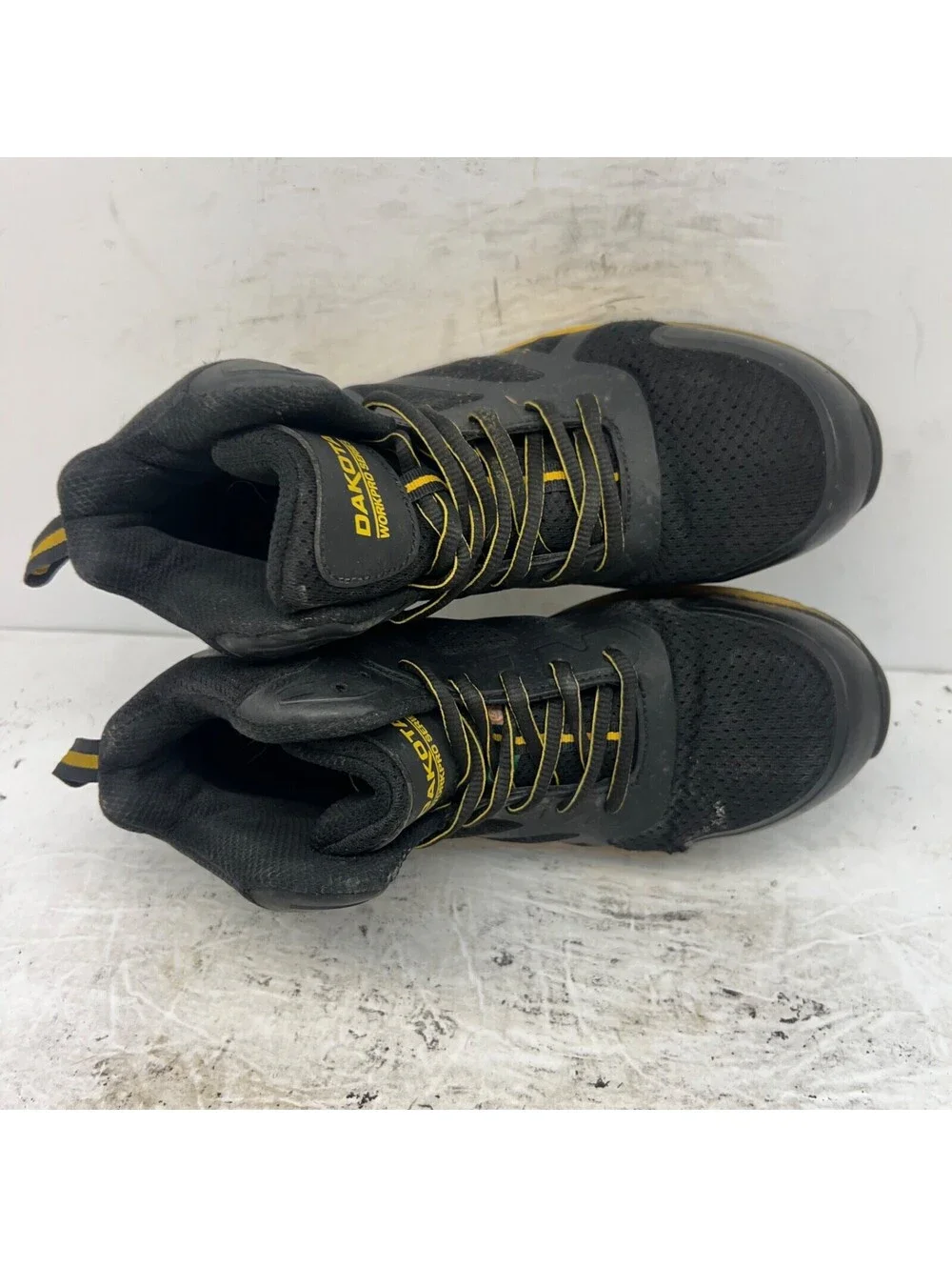 Dakota Men's Mid-Cut CTCP Athletic Safety Shoes 3822 Black/Yellow Size 7M